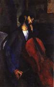 Amedeo Modigliani The Cellist oil on canvas